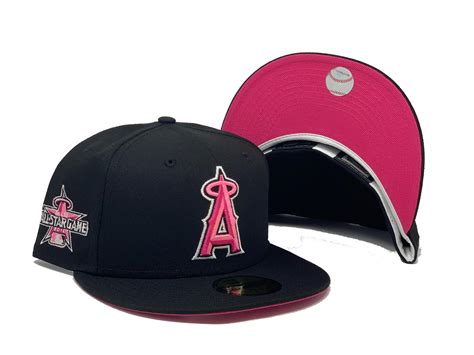 LOS ANGELES ANGELS 2010 ALL STAR GAME BLACK FUSION PINK BRIM NEW ERA F ...