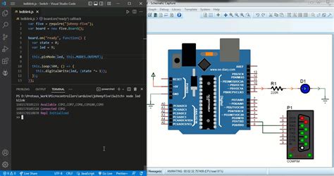 LED Blink Arduino Johnny-Five JavaScript Tutorial | ee-diary