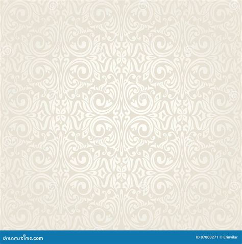 Bright Wedding Vintage Wallpaper Stock Vector - Illustration of ...