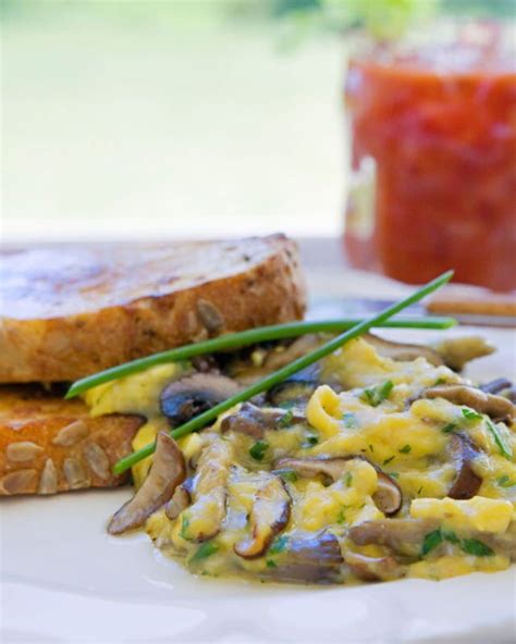 Scrambled Eggs with Mushrooms | Blue Jean Chef - Meredith Laurence