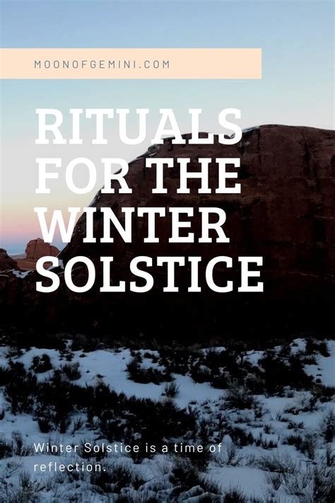 3 Easy Rituals for Winter Solstice • 2020 • Moon of Gemini