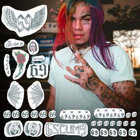 6ix9ine Temporary Tattoo Ultimate Set (60+ tattoos) – TattooIcon