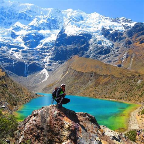 The Stunning Humantay Lake #peru #discoverperu #hikeperu #trekperu #humantay #humantayglacier # ...