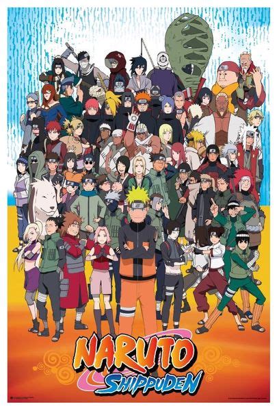 Naruto Shippuden - Cast Poster | Shop Today. Get it Tomorrow ...