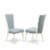 6Pc Dinette Sets- a table,4 Chairs with Baby Blue, & a Bench,Medium ...