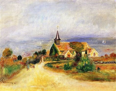 Village by the Sea - Pierre-Auguste Renoir - WikiArt.org | Renoir paintings, Pierre auguste ...