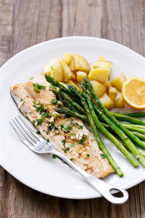 Pan-Fried Trout with Garlic, Lemon, & Parsley | Love and Olive Oil