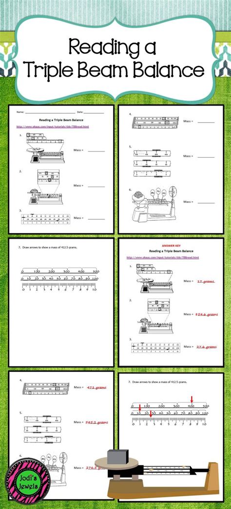 Triple Beam Balance Worksheet – E Street Light