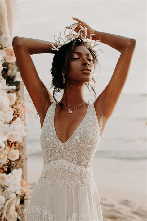 Bajan Bride in her Barbados Beach Paradise (With images) | Bride, Designer bridal gowns, Beach ...
