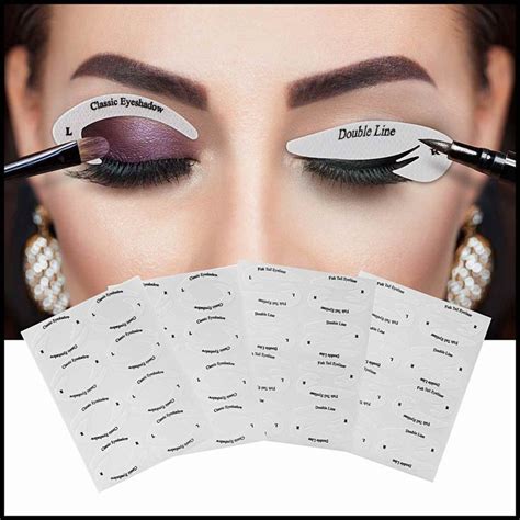 Amazon.com : LKE 2 in 1 Cat Eyeliner Stencil, silicone Smoky ... | Fashion and Women's ...