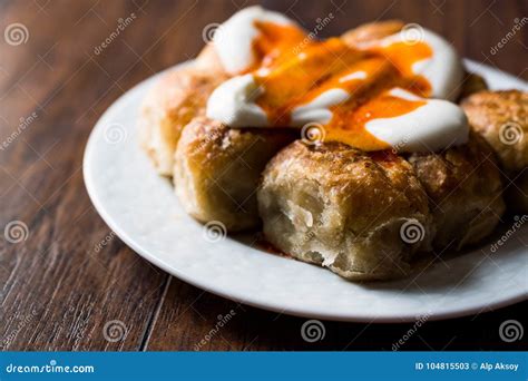 Bosnian Pastry Manti with Yogurt and Fried Butter Sauce / Bosnak Borek ...