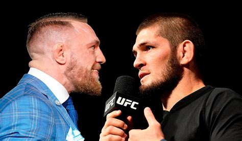 Watch live - McGregor and Khabib come face-to-face in first press ...