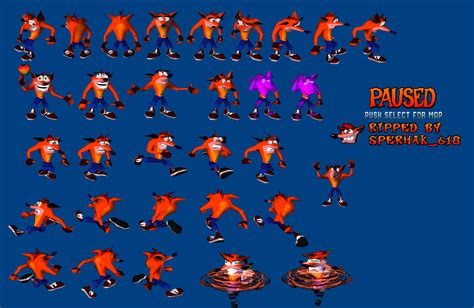 Crash Bandicoot Sprites by sperhak618 on DeviantArt