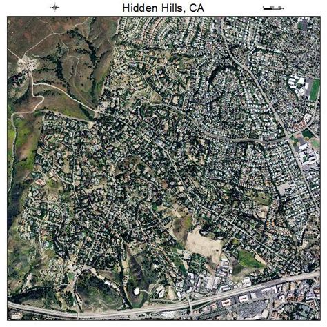 Aerial Photography Map of Hidden Hills, CA California