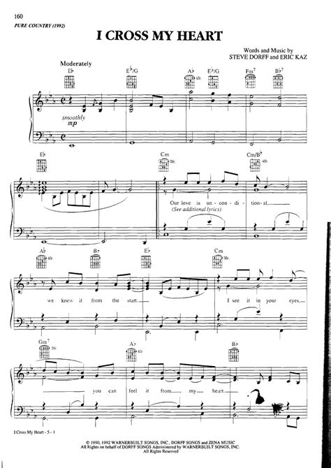 George Strait-I Cross My Heart Sheet Music pdf, - Free Score Download ★