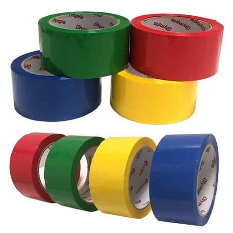 Coloured Packing Tape - Packaging Parcel Adhesive Sticky Low Noise ...