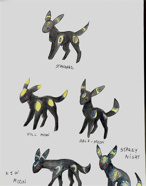 Umbreon Variations by cukio on DeviantArt