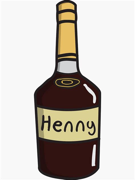 "Henny" Sticker for Sale by bigmikeart | Redbubble