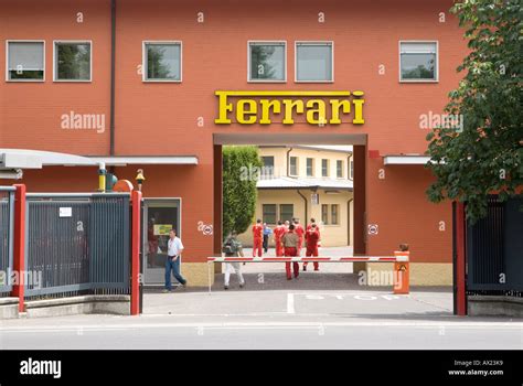 Workers walking into the Ferrari factory Maranello Italy Stock Photo ...