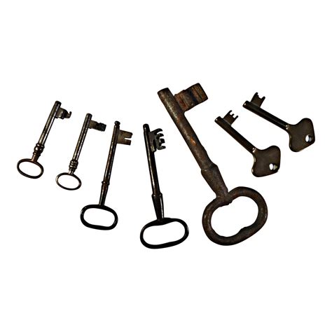 Antique Key Collection - Set of 7 | Chairish