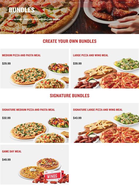 Boston Pizza Menu Prices