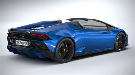 Lamborghini Huracan Evo RWD Spyder 2021 - 3D Model by SQUIR