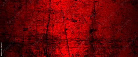 Red Scary background. Dark grunge red texture concrete, scratches ...