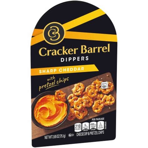 Cracker Barrel Sharp Cheddar Cheese Dip & Pretzels Snack Tray, 2.65 oz - Kroger