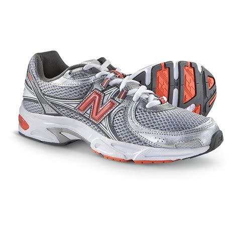 Women's New Balance® 500 Cross Trainers, Gray / Coral / Silver / White ...