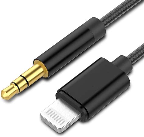 3.5mm Male Aux Cable 3.3Ft/1M, Headphone Jack Adapter Aux Audio Cable for 13/13Pro/13Pro Max/SE ...