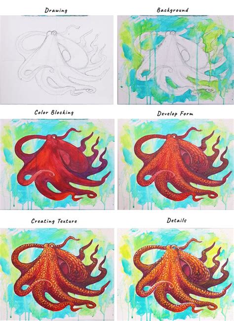 Learn To Paint An Octopus | Modern art canvas painting, Acrylic ...