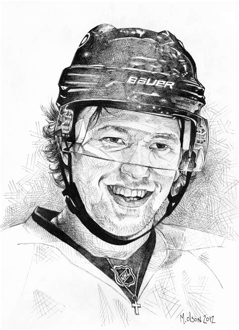 Illustration of Hockey Player Claude Giroux on Behance