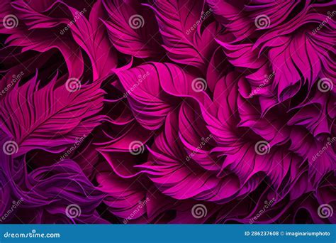 Modern Floral Organic Pattern Background Viva Magenta. Floral Backgrounds. Summer Texture Design ...