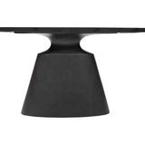 Taji Oval Dining Table, Black – High Fashion Home