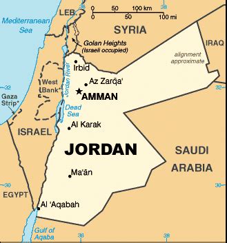 Rio Jordan Mapa - Mapa Europa