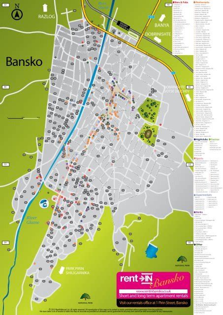 Bansko's Street Map & Visitor's Guide 2010 - Bansko Maps