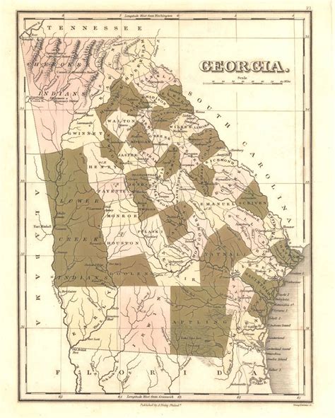 Explore the Historical 1822 Georgia Map