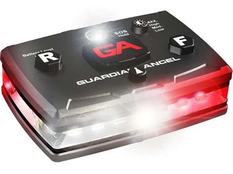 Guardian Angel Elite Series Wearable Safety Light, Black Casing, White/Red Split - Walmart.com