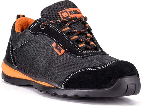 Black Hammer Mens Steel Toe Cap Safety Trainers Ultra Lightweight Kevlar Midsole Work Shoes ...