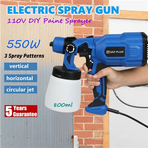 Paint Sprayer Spray Gun Airless HVLP Electric 550w Car Spraygun Fence Wall Floor - Walmart.com