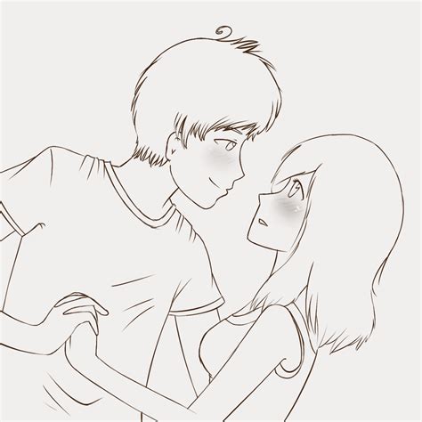 cute couple sketch by Grjon on DeviantArt