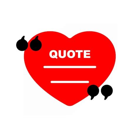 Premium Vector | Hearts quote sign love quote template illustration