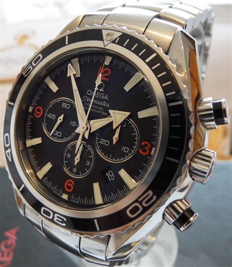 Omega Seamaster Planet Ocean Chronograph, Black Dial, Bracelet