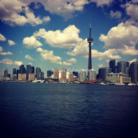 "Toronto Skyline | CN Tower" by Jenna Valaydon | Redbubble