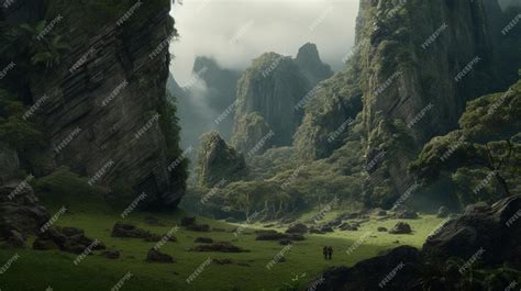 Premium AI Image | A scene from the movie the mountain