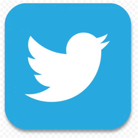 Square Twitter App Icon PNG | Citypng