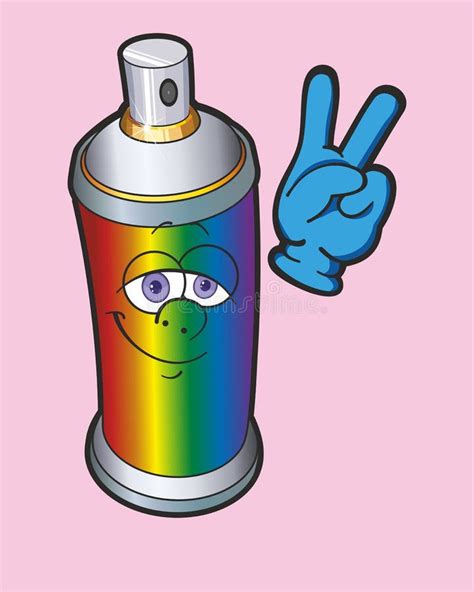 Graffiti Spray. Spray Paint with a Human Face Stock Vector - Illustration of spray, face: 217950691