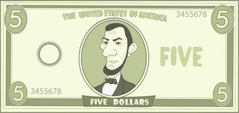 Bill one dollar banknot american paper money Vector Image