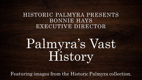 Online Learning — Historic Palmyra Museums