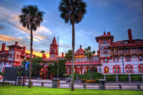 The beautiful campus of Flagler College in St. Augustine, Florida. # ...